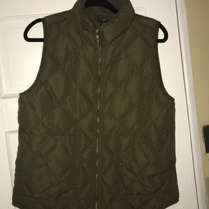 J.Crew Hunter Green Vest